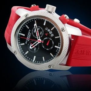 burberry watch mens red